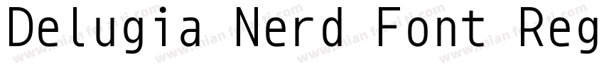 Delugia Nerd Font Regular字体转换